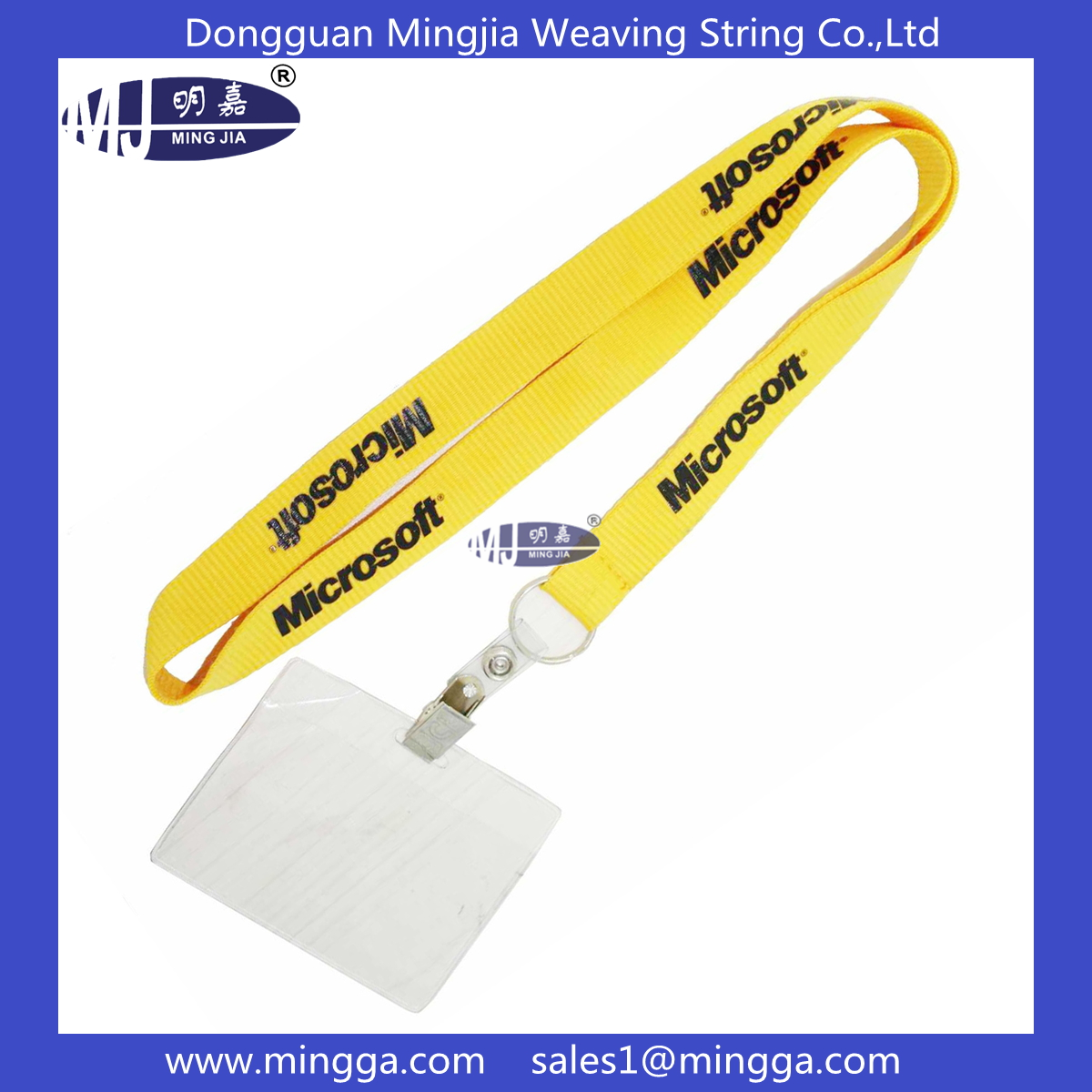 lanyard with plastic card holder 087