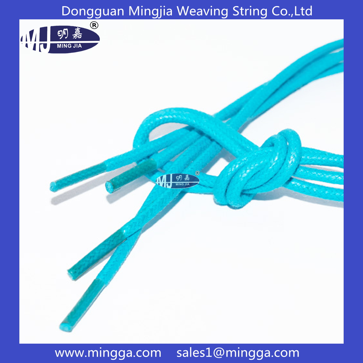 MJ-S051 cotton waxed shoe laces