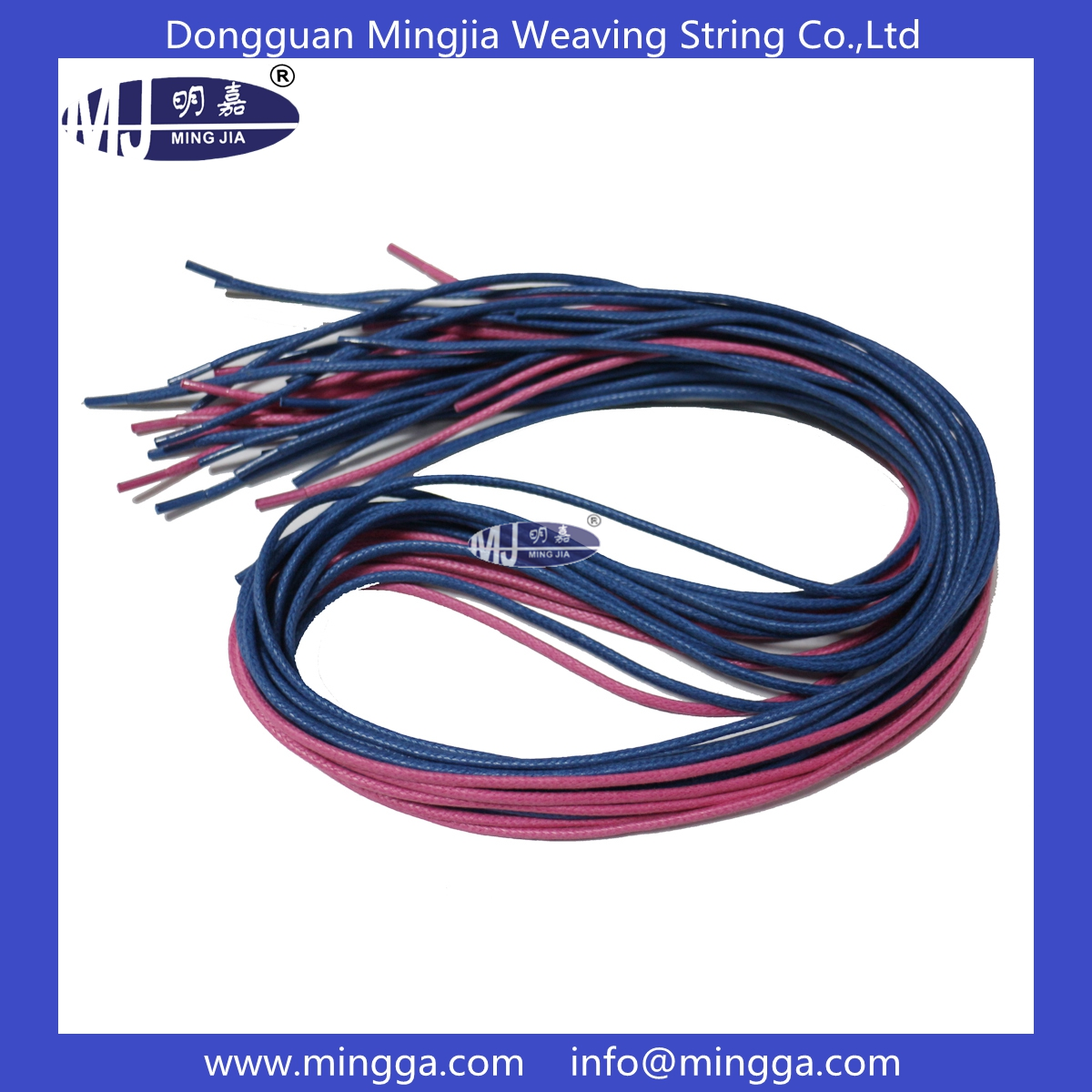 MJ-S131 4mm thin waxed shoelaces