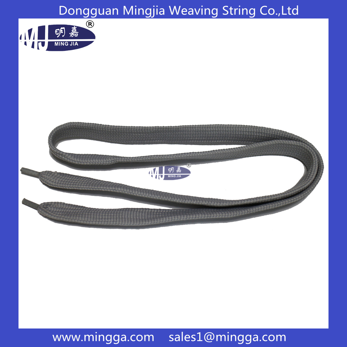 MJ-S023 flat polyester shoelaces