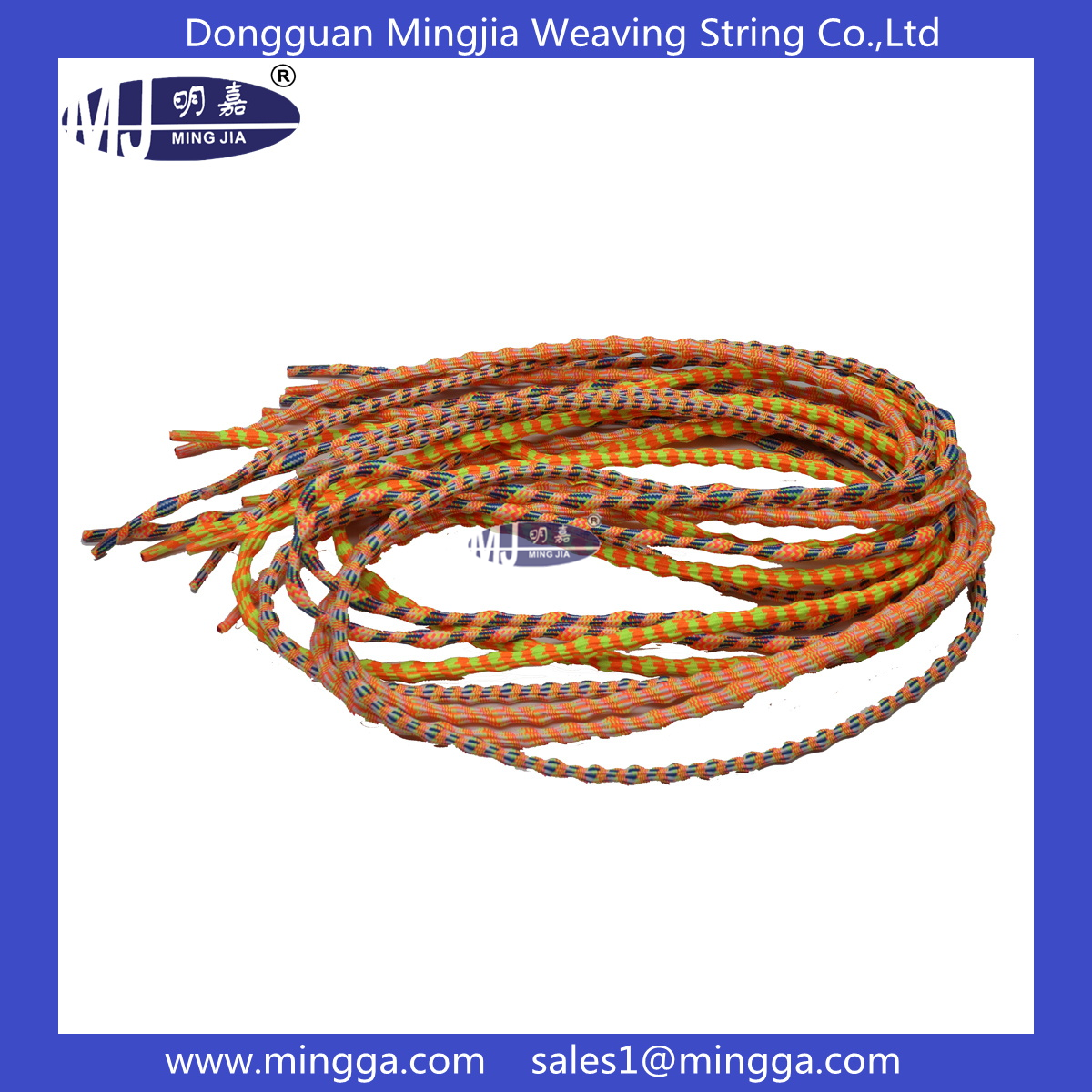 MJ-S095 Woven Jacquard Shoelaces