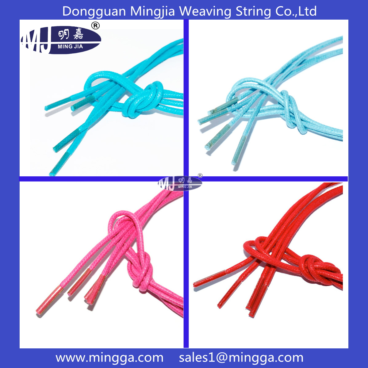 MJ-S050 waxed shoelace