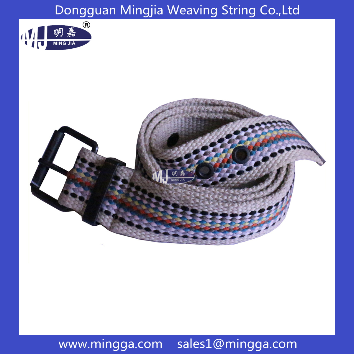 MJ-B039 knit cotton fabric belt 